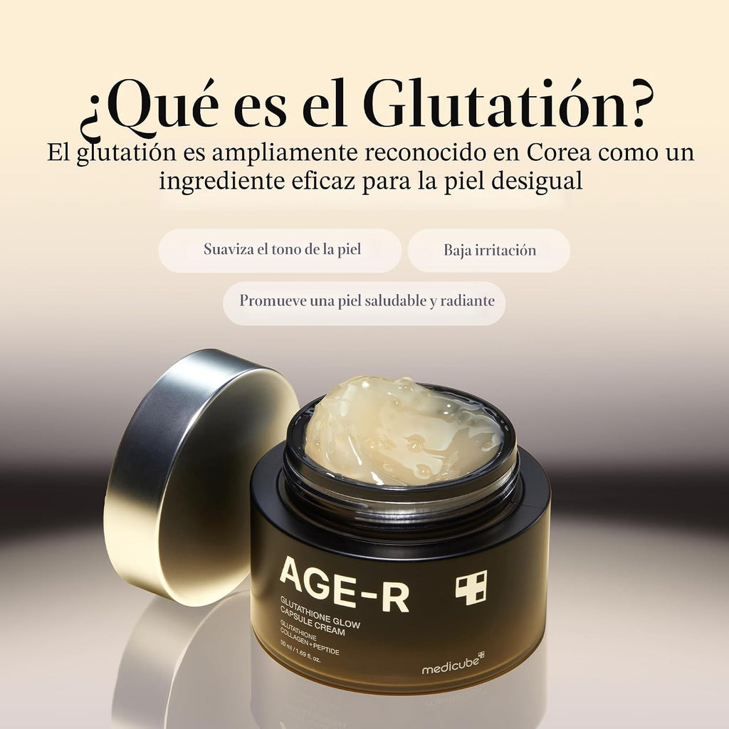 Crema de Cápsulas de Glutatión para la Luminosidad