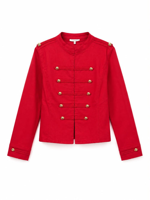 Chaqueta Militar Botones Dorados