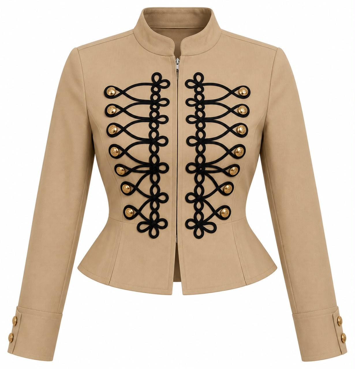 Chaqueta Napoleon Entallada con Botones