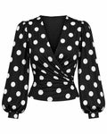 Blusa Cruzada de Lunares