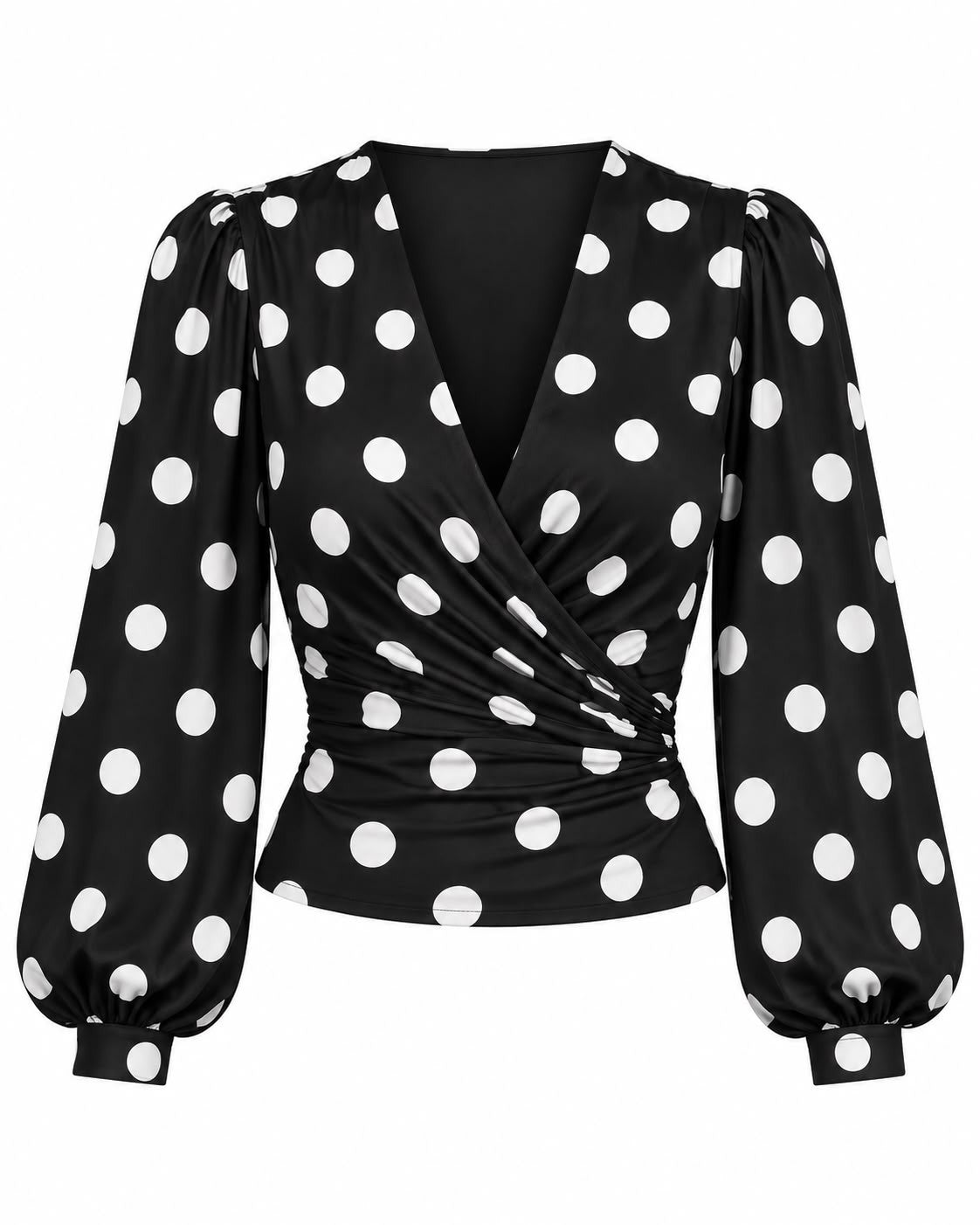 Blusa Cruzada de Lunares