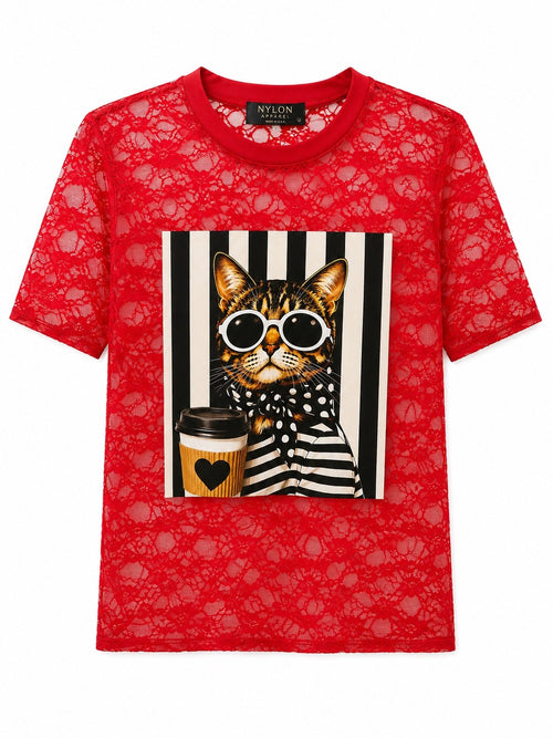 Camisetas Gráficas Animal Chic