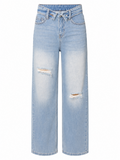 Jean Mid Rise Rasgado