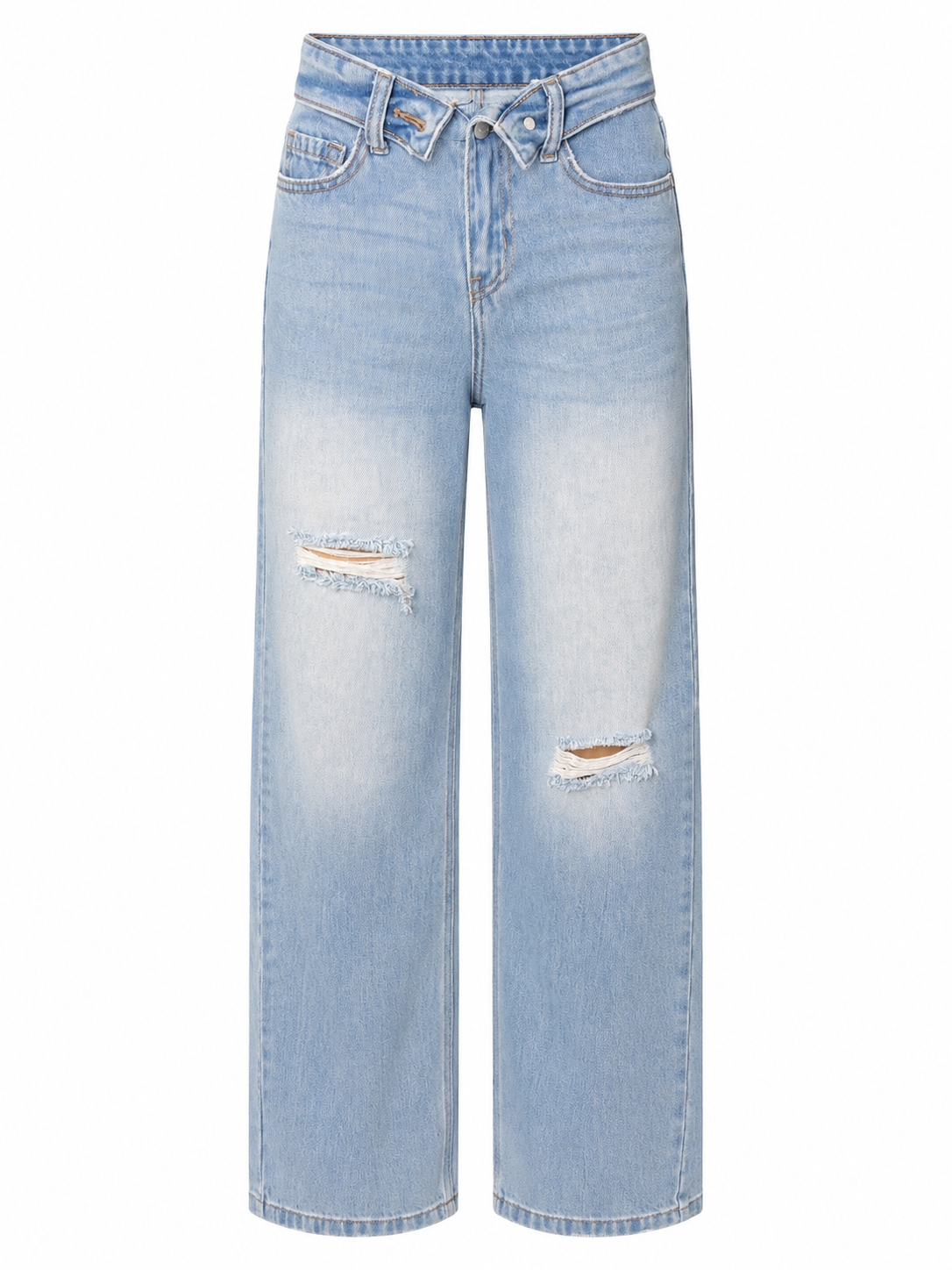 Jean Mid Rise Rasgado