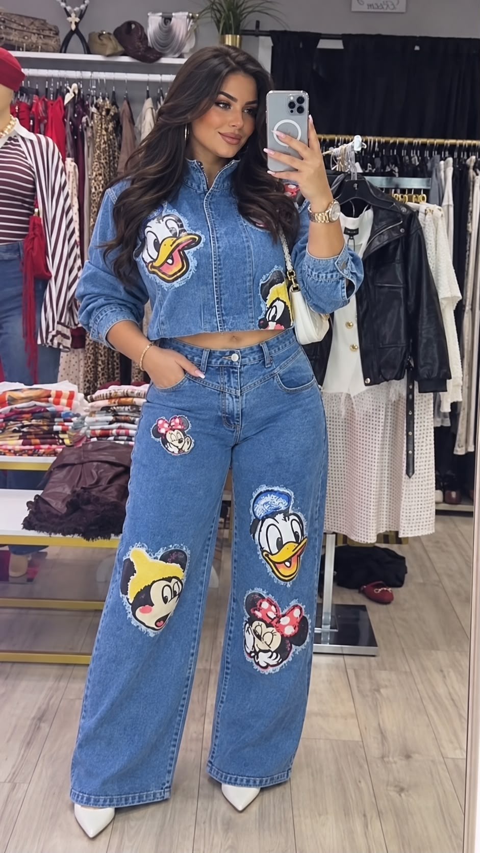 Set denim dibujos animados