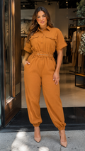 Jumpsuit Utilitario Cintura Definida