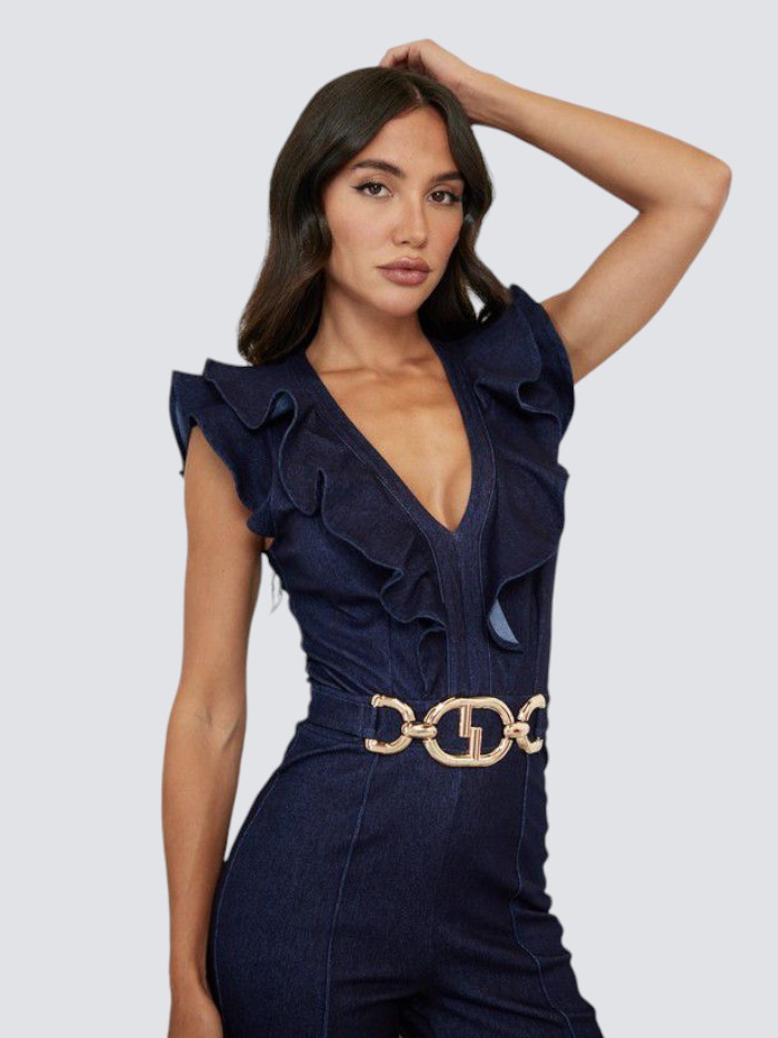 Jumpsuit Denim Elegancia Rizada